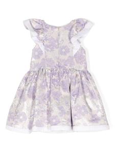 huckleboneslondon Hucklebones London Mini-jurk met metallic-effect - Paars