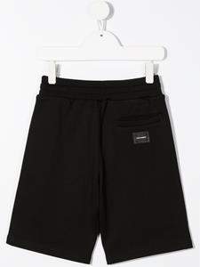 Dolce & Gabbana Kids Shorts met logoplakkaat - Zwart