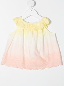 Bonpoint Top met tie-dye print - Geel
