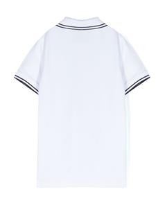 Stone Island Junior Poloshirt met Compass-logopatch - Wit