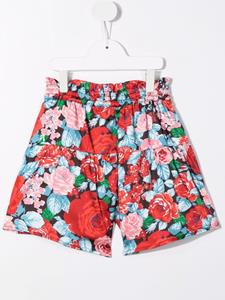 MSGM Kids Shorts met bloemenprint - Rood