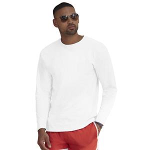 Fruit of the Loom t-shirt lange mouwen - heren - wit - katoen - regular fit -