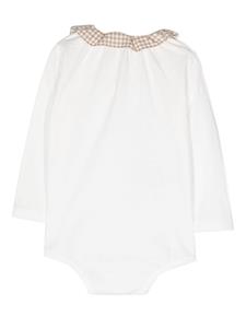 ilgufo Il Gufo Romper met ruchekraag - Wit