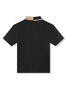 bosskidswear BOSS Kidswear Poloshirt met logopatch - Zwart