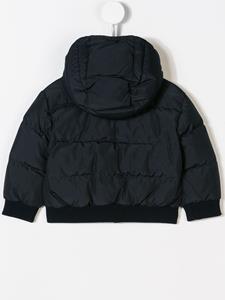dolce&gabbanakids Dolce & Gabbana Kids gewatteerde jas met logo - Blauw