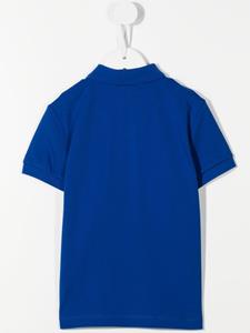 moschinokids Moschino Kids Poloshirt met logoprint - Blauw