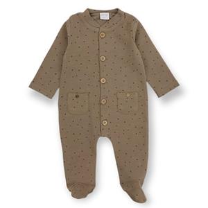 LITTLE Rompertje Dream Grote stippen kaki