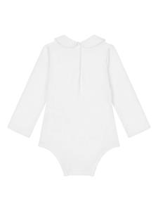 dolce&gabbanakids Dolce & Gabbana Kids Romper met geborduurd logo - Wit
