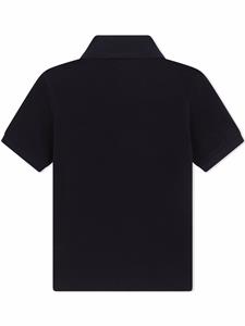 dolce&gabbanakids Dolce & Gabbana Kids Piqué poloshirt met logolabel - Blauw