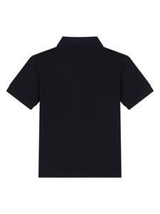 dolce&gabbanakids Dolce & Gabbana Kids Poloshirt met logoplakkaat - Blauw