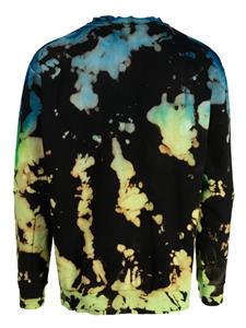Stain Shade Sweater met gebleekt effect - Zwart