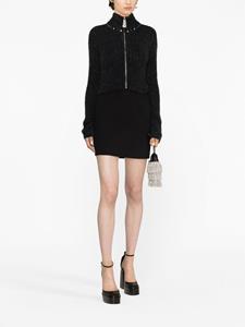 alessandrarich Alessandra Rich Ribgebreid vest - Grijs