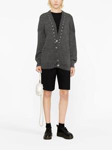 alessandrarich Alessandra Rich Vest verfraaid met studs - Grijs