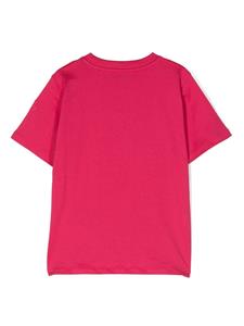 Moncler Enfant T-shirt met geborduurd logo - Roze