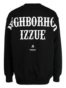 izzue Trui met logoprint - Zwart