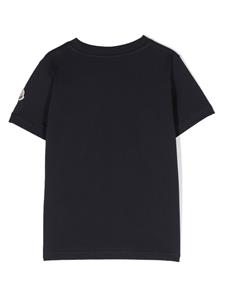 Moncler Enfant T-shirt met logoprint - Blauw