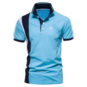 YuTong Fashion Men's Lapel Sliod Printed Colour Casual Polo Shirt,Men Lapel Cool Business Polo Shirt