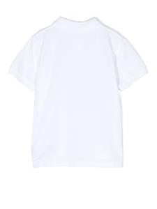 Poloshirt met geborduurd patroon - Wit