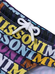 Missoni Kids Zwembroek met logoprint - Veelkleurig