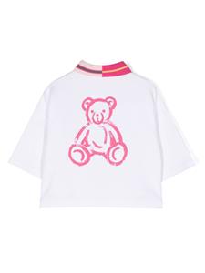 Palm Angels Kids Poloshirt met logoprint - Wit