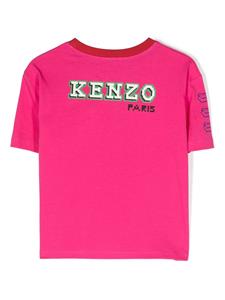 Kenzo Kids T-shirt met print - Roze