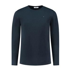 Purewhite Essentials Garment Dye Knit Sweater Heren Navy - 
