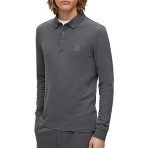 BOSS ORANGE Langarm-Poloshirt Passerby mit kurzer Knopfleiste