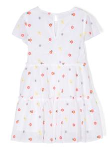 stellamccartneykids Stella McCartney Kids Jurk met bloemenprint - Wit