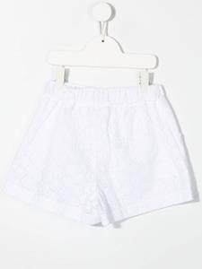 philipppleinjunior Philipp Plein Junior Elastische shorts - Wit