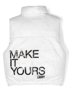 Gilet met logoprint - Wit