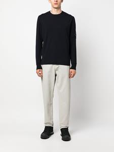 c.p.company C.P. Company Sweater met Lens-detail - Blauw