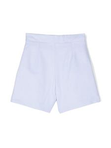 Simonetta Shorts met ruche afwerking - Blauw