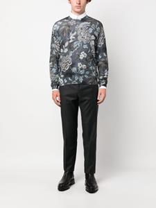 ETRO Sweater met bloemenprint - Blauw