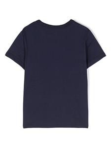 marcjacobskids Marc Jacobs Kids T-shirt met logoprint - Blauw