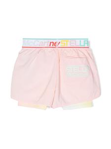 stellamccartneykids Stella McCartney Kids Shorts met logoband - Roze
