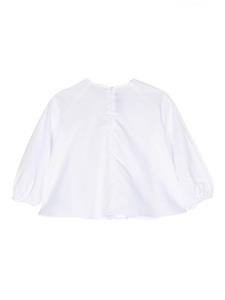 Balmain Kids Katoenen shirt - Wit
