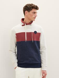TOM TAILOR Sweatshirt, mit Markenlabel auf der Brust