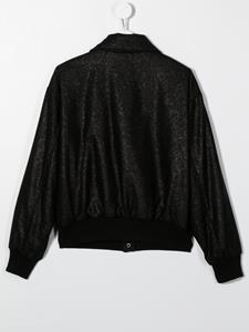 balmainkids Balmain Kids Metallic bomberjack - Zwart
