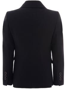 Moustache Blazer met puntige revers - Zwart