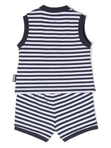 moschinokids Moschino Kids Gestreept trainingspak - Blauw