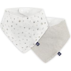 Alvi  Triangle sjaal 2-pack Aqua Dot grijs/wit