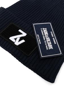 zadig&voltairekids Zadig & Voltaire Kids Muts met geborduurd logo - Blauw