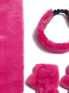 Apparis Sjaal set van imitatiebont - Roze