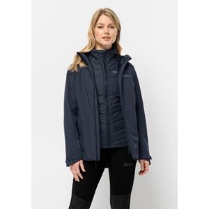 Jack Wolfskin 3-in-1-Funktionsjacke "GLAABACH 3IN1 JKT W", (2 teilig), mit Kapuze