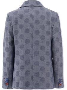 Moustache Blazer met stippen - Blauw