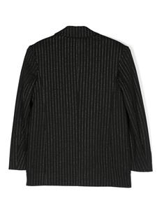 balmainkids Balmain Kids Gestreepte blazer - Zwart