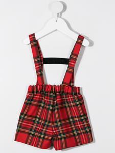 Tuinbroek met tartan ruit - Rood