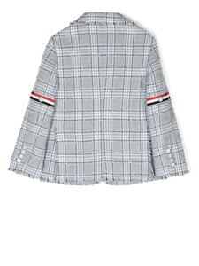 Thom Browne Kids Sportjack met enkele rij knopen - Grijs