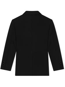 dolce&gabbanakids Dolce & Gabbana Kids Blazer met enkele rij knopen en logo-label - Zwart