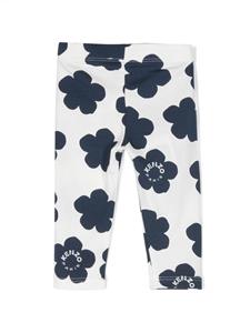 kenzokids Kenzo Kids Legging met bloemenprint - Wit